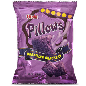 Oishi-Pillows Ube filled Crackers 150 gr