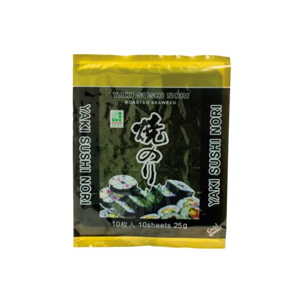 Yaki Nori Roasted Seaweed 25 gr (10 sheets)