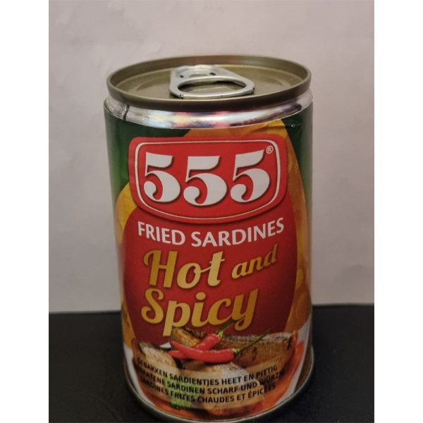 555 Fried Sardines Hot and Spicy 155GR