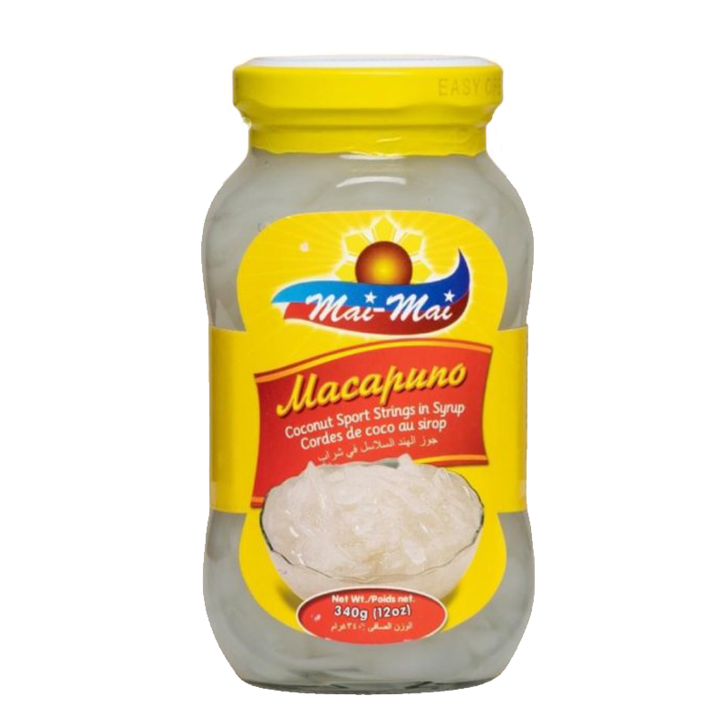 Mai Mai Macapuno Coconut Sport String min Syrup 340gr - PinoyToko.nl