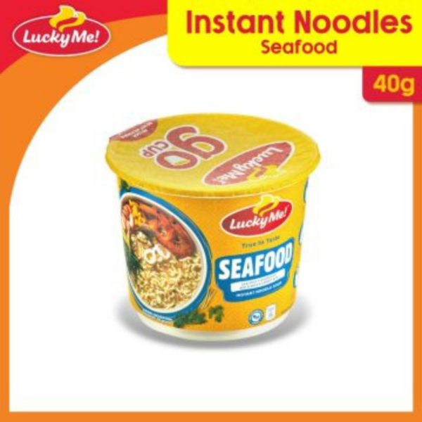 Lucky Me Mini Cup Go Noodles Seafood 40gr