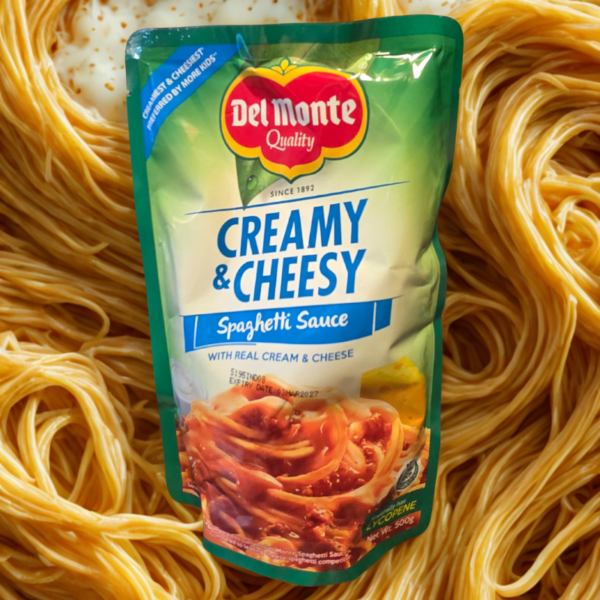 Del monte Spaghetti Sauce Creamy and Cheesy 500 gr