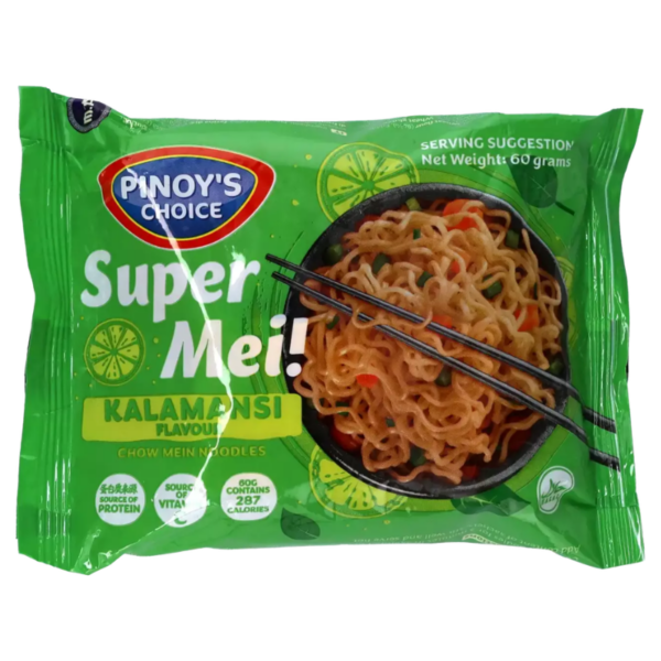 Pinoy's Choice  Super Mei Chow Mei  Instant Noodles Kalamansi flavor 60gr