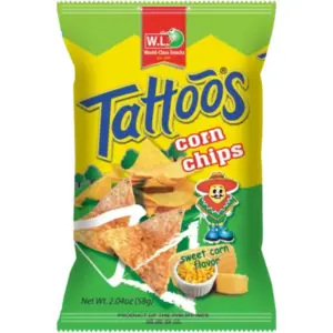 W.L Tattoos Corn Chips 30gr