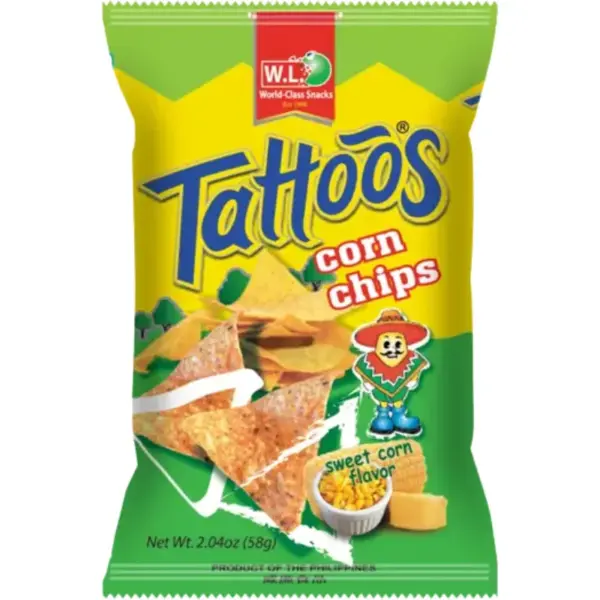 W.L Tattoos Corn Chips 30gr