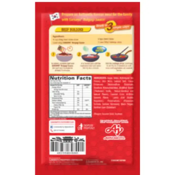 Ajinomoto Sarsaya Bulgogi Sauce 40gr